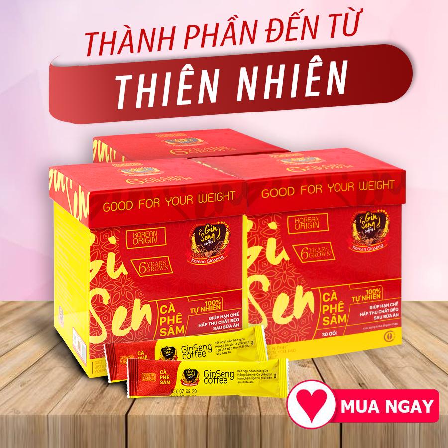 [HCM]Cà Phê Sâm Combo 3 hộp