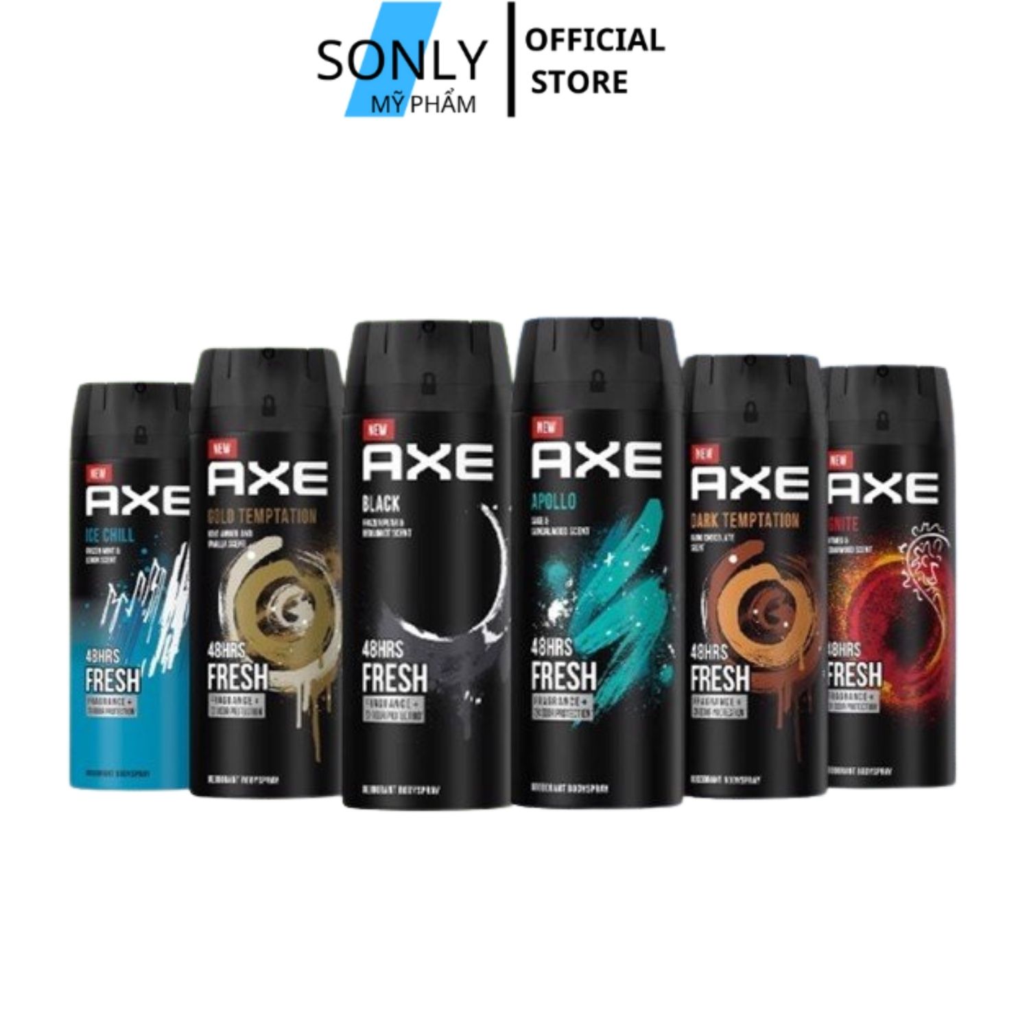 Xịt khử mùi Nam Axe Deodorant & Body Spray - 150ml  Nhiều mùi lựa chọn  -