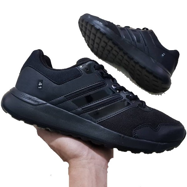 [HCM]Giày thể thao sneaker nam nữ đen sọc đen đủ size nam nữ từ 35 đên 44 SP111