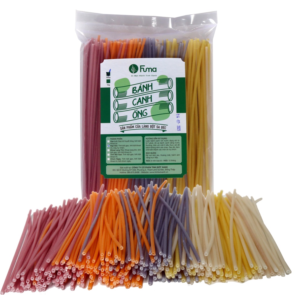 Bánh canh ống Eatclean Eat Clean 500gr (Gạo lứt, ngũ sắc)
