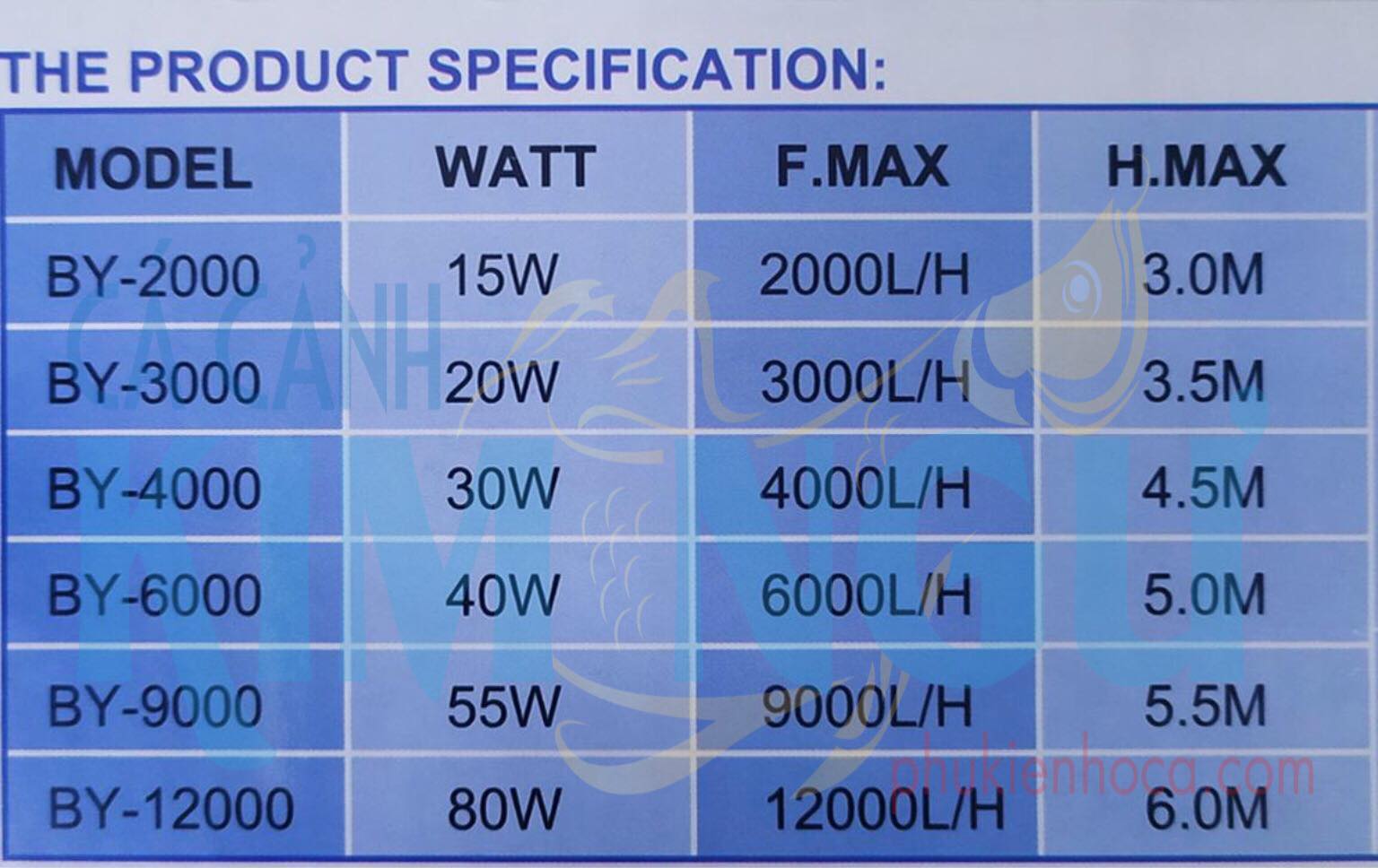 Máy Bơm Nước Hồ Cá BAOYU BY 104 (40W)