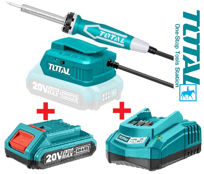 Mỏ hàn chì 40W dùng pin 20V Total tsili2001