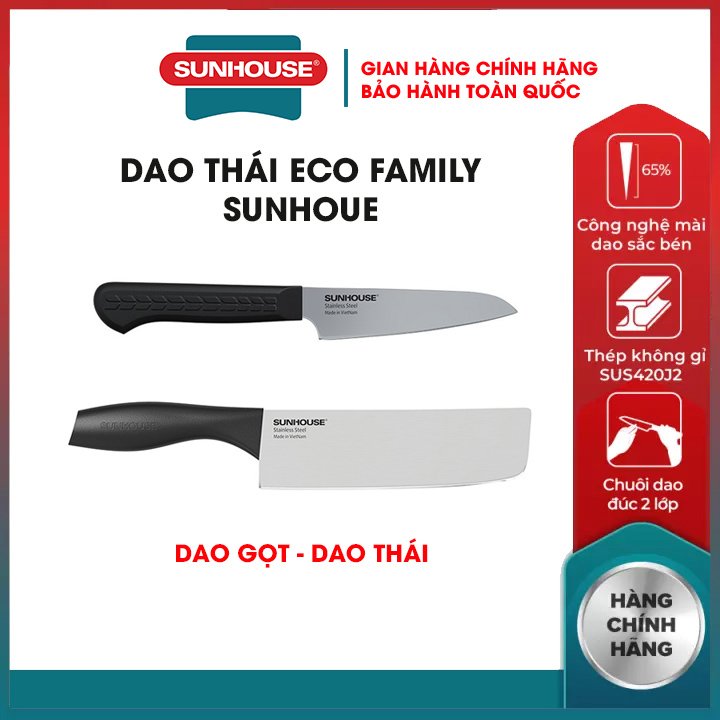 BÁO GIÁ Dao Làm Bếp Của Mỹ | Shopee Lazada Sendo Tiki mới nhất 2 Dao bếp nhật cao cấp Dao gọt hoa quả và Dao Thái nhỏ Sunhouse lưỡi dao cứng cáp siêu bền làm từ thép không gỉ SUS420J2 bộ dao làm bếp của nhật kai