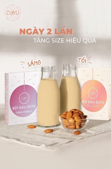 [ Mua 1 Tặng 2] Bột Đậu ZuYu Tăng Vòng 3 + Thước Dây