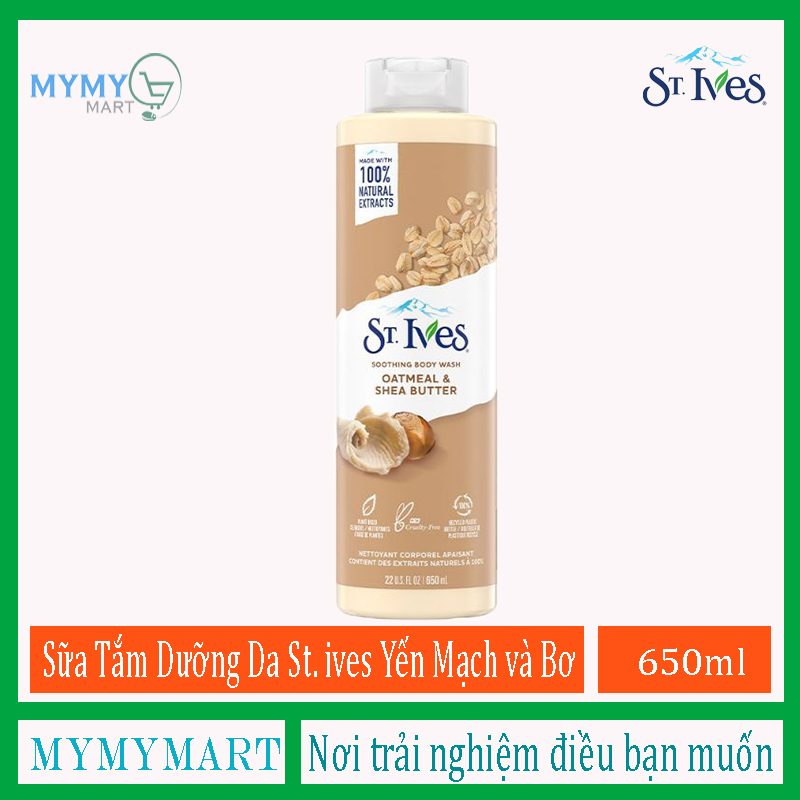 Sữa Tắm ST.ives Yến Mạch và Bơ 650ml