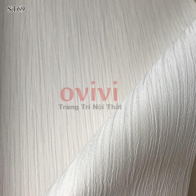 Giấy Dán Tường Phòng Khách Trơn Nhám  Lụa Không Keo Khổ 53cm Nhiều Màu Lựa Chọn