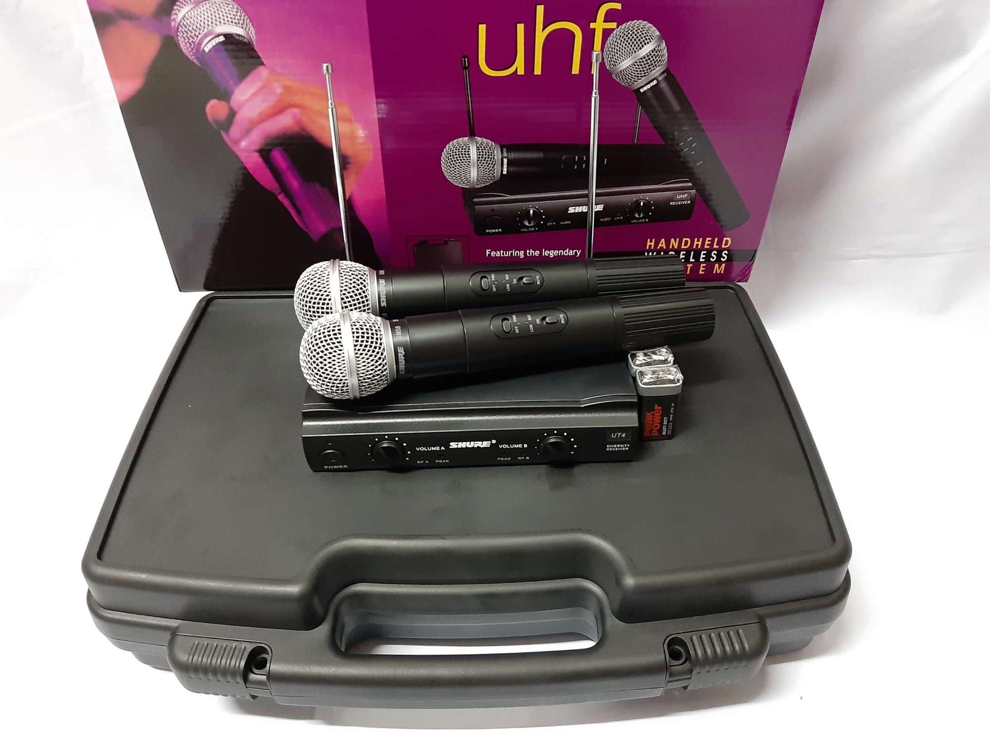 Micro không dây shure SM58(UT4) 2 mic.