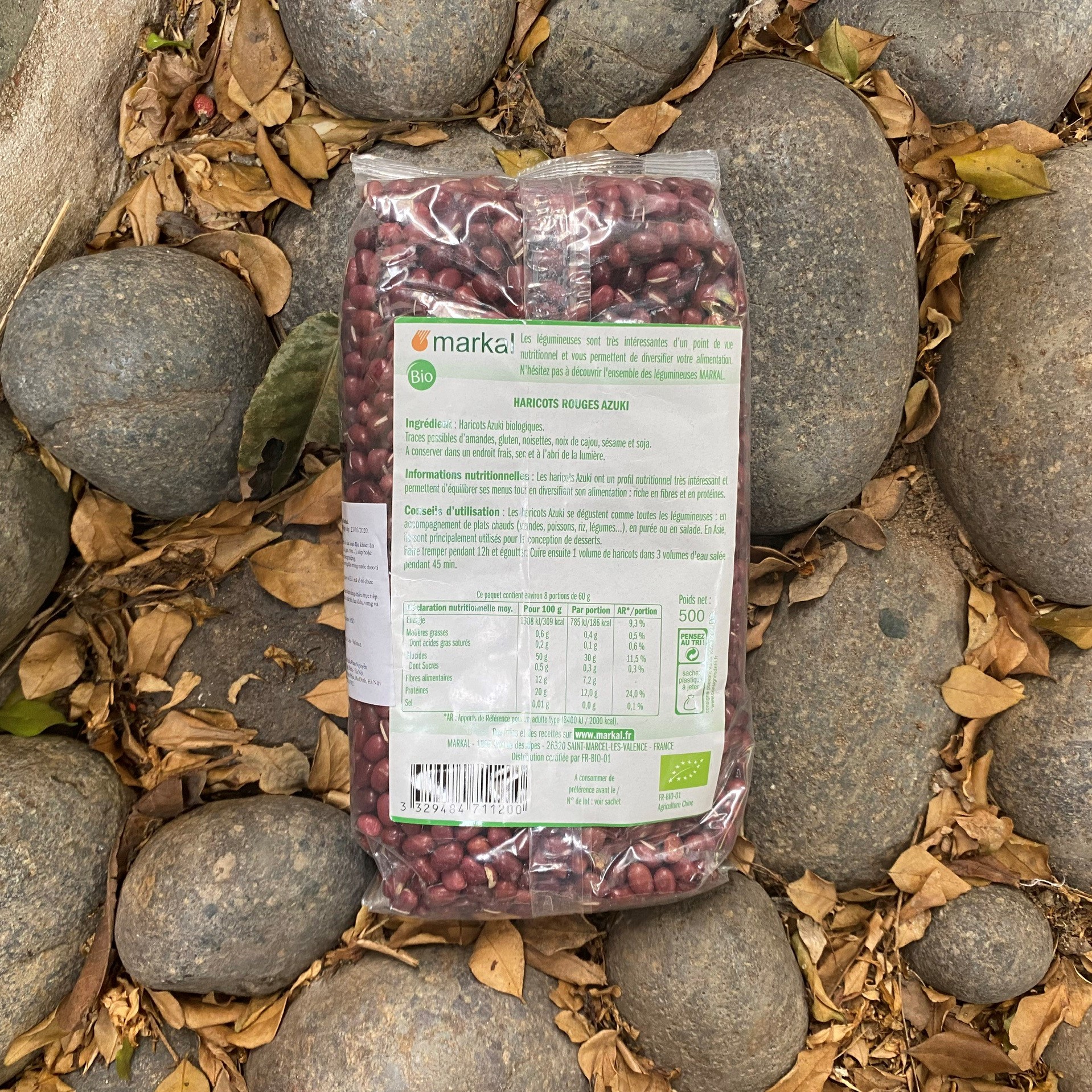Đậu đỏ azuki hữu cơ Markal 500g