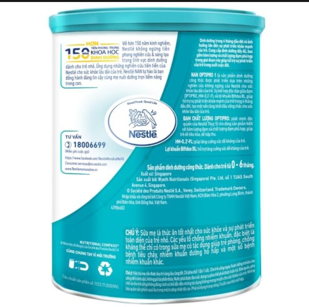 Sữa Nan Optipro HMO 2 900g