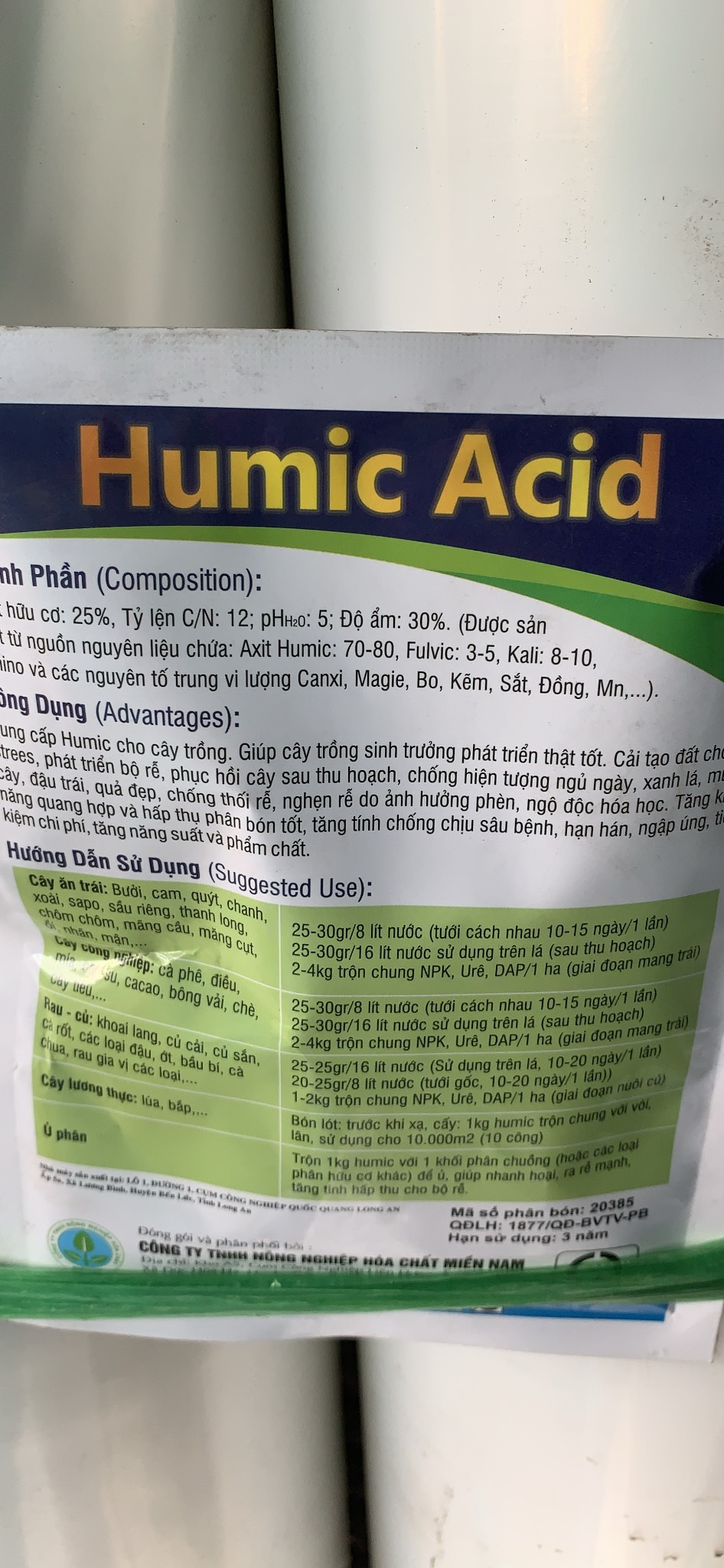 Phân bón ra rễ mạnh Humic amino gói 100gr