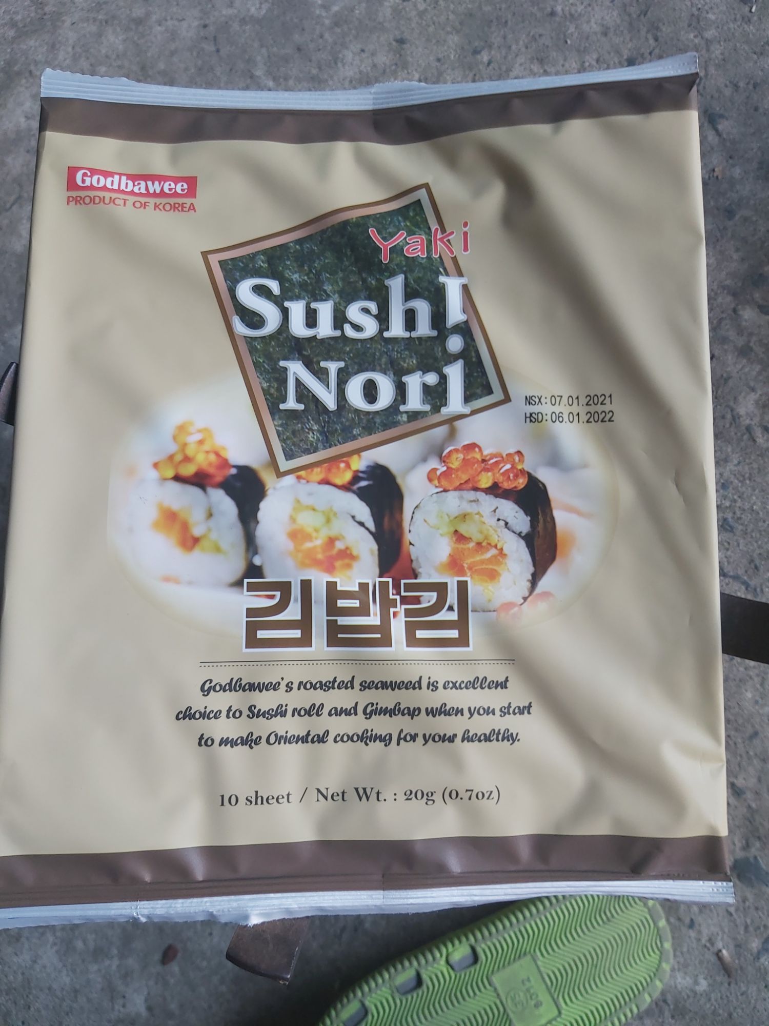 Combo 5 bịch tảo cuộn cơm Yaki susi 20g