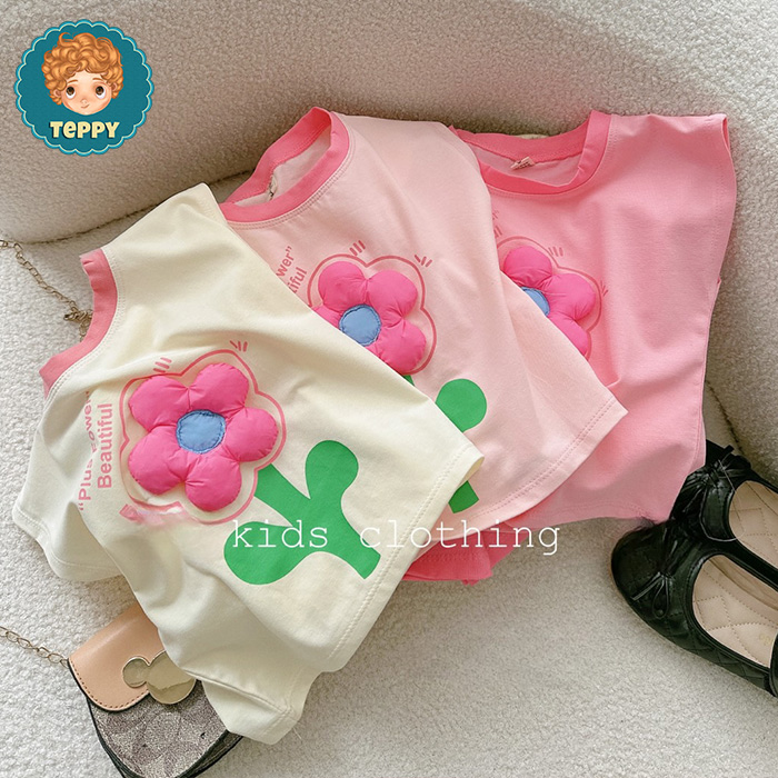 Set bộ đùi áo hoa nổi cho bé gái (7kg-16kg)
