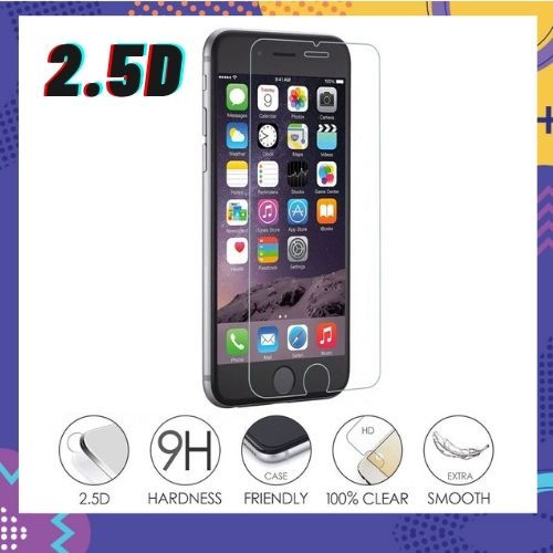 Kính Cường Lực Iphone 2.5D Trong Suốt Full Dòng Iphone