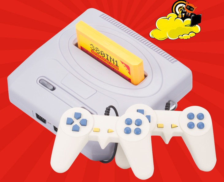 Máy chơi game trò chơi 8 bit ngày xưa CoolBaby Family Computer + Kèm băng 520 trò