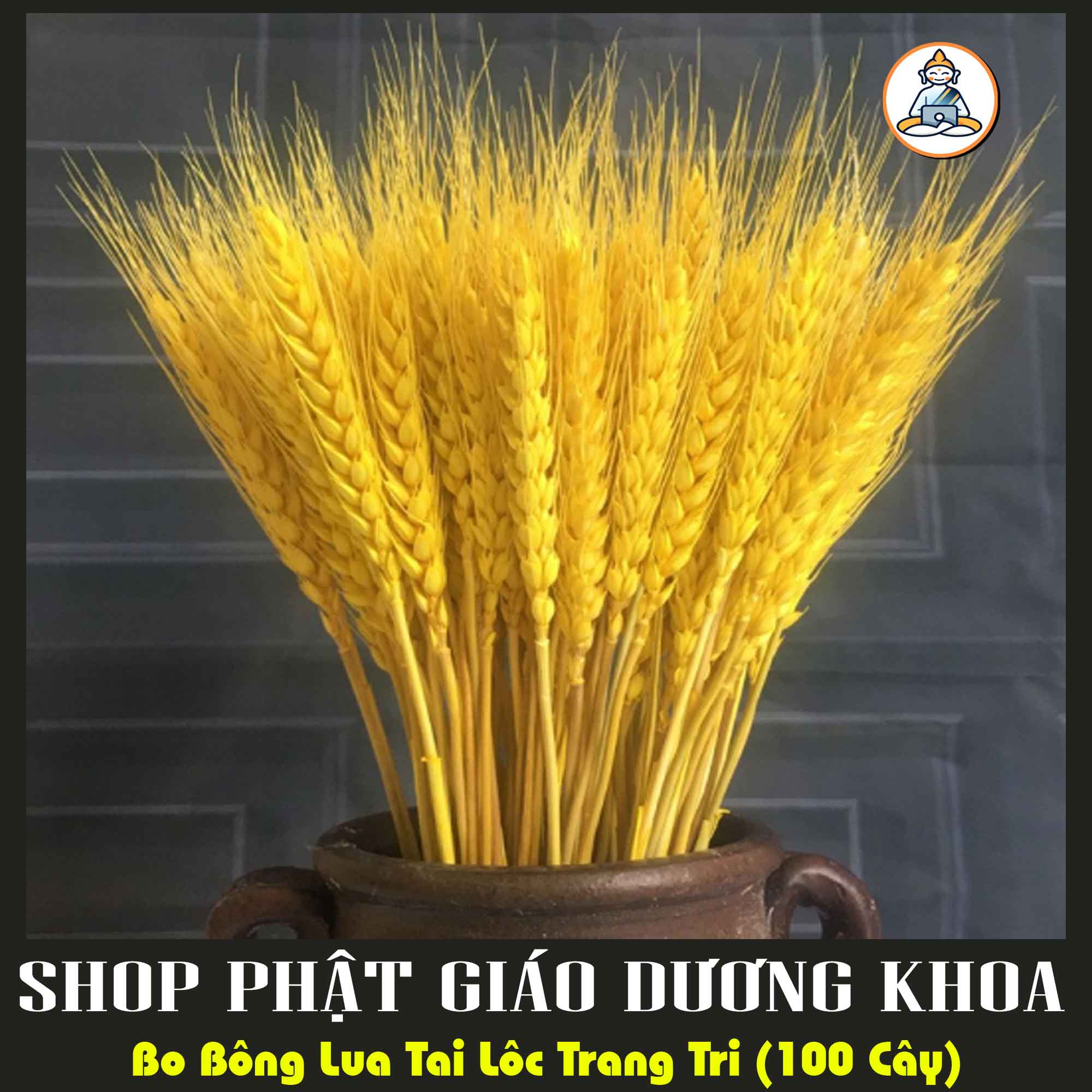 Bó Bông Lúa Tài Lộc Trang Trí (100 Cây)
