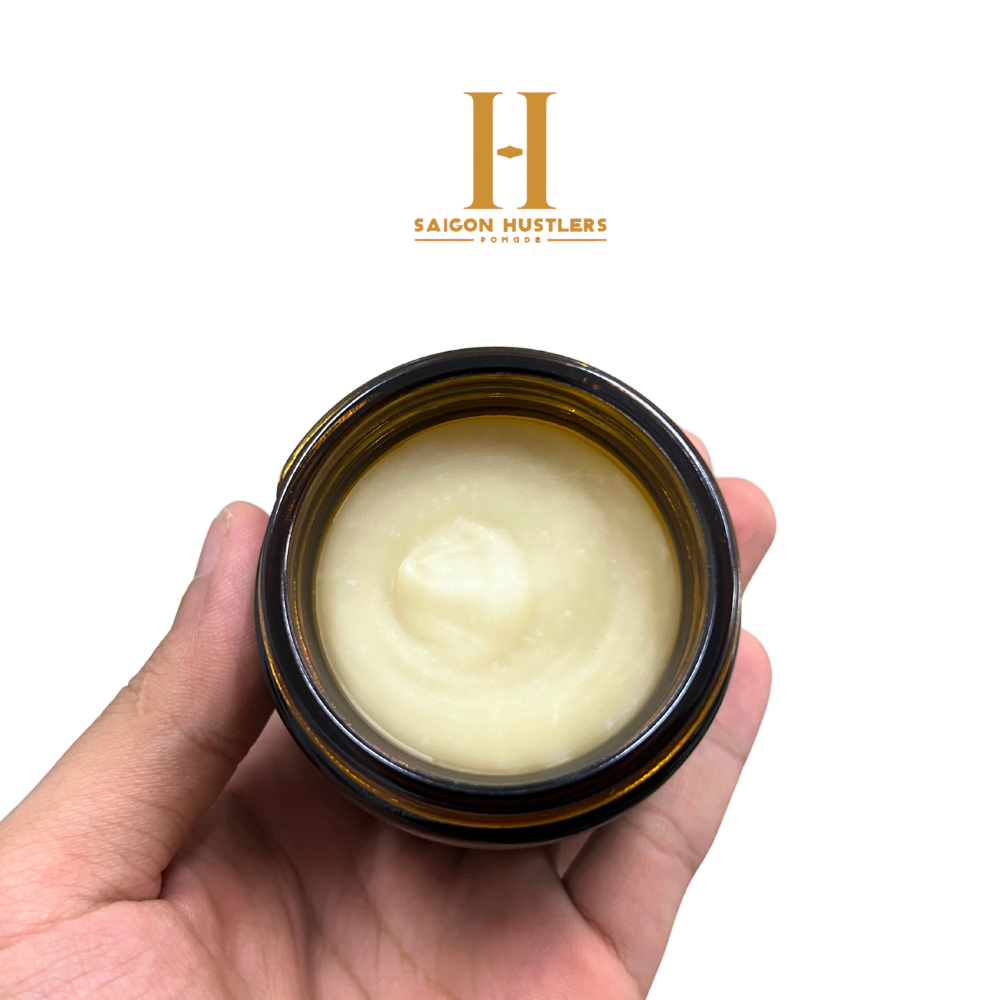 Sáp vuốt tóc nam Saigon Hustlers Pomade - Original 112g, Giữ Nếp Vừa-Cứng, Bóng Mờ, Kiểu tóc cổ điển