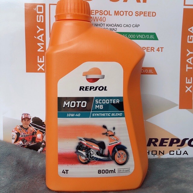 [HCM]Nhớt Repsol Scooter MB 10W40 800ml