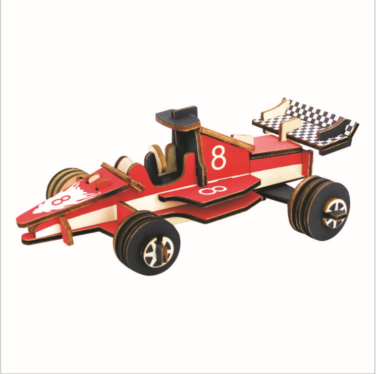 Đồ chơi lắp ráp gỗ 3D Mô hình Xe đua F1 LC-GP081A