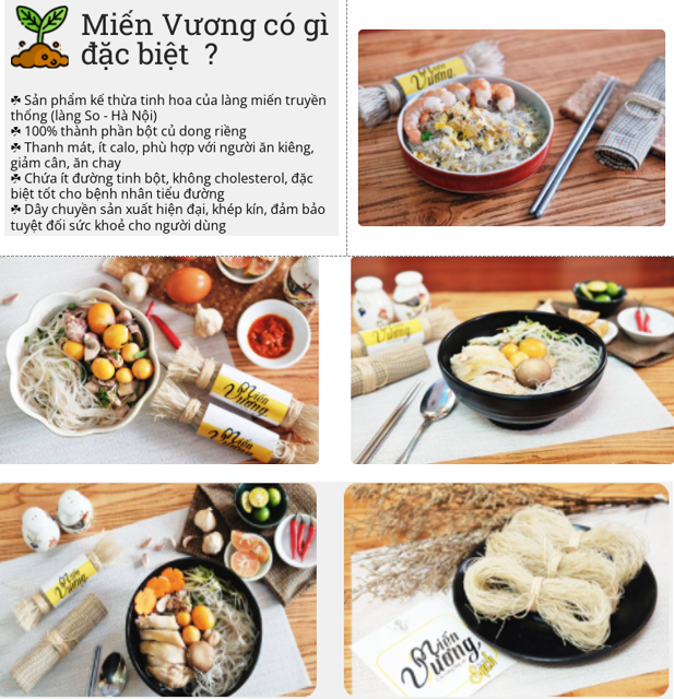 [HCM]Miến dong cao cấp - Miến vương gói 250gr