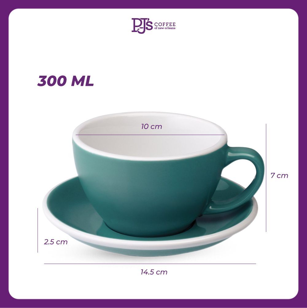 Ly Egg Loveramics Café Latte Cup & Saucer - 300ml