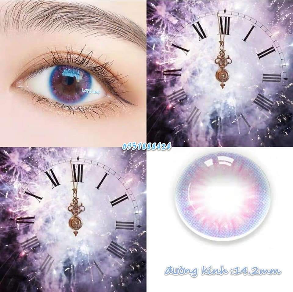 CONTACT LENS KOREA VIOLET COLOR 1 YEAR + CONTACT LENS' CASE (4)