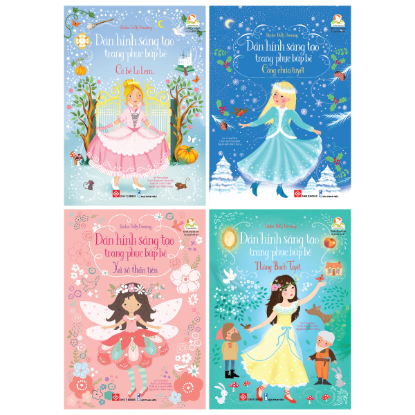Fahasa - bộ sticker dolly dressing - dán hình sáng tạo trang phục búp bê - bộ 2