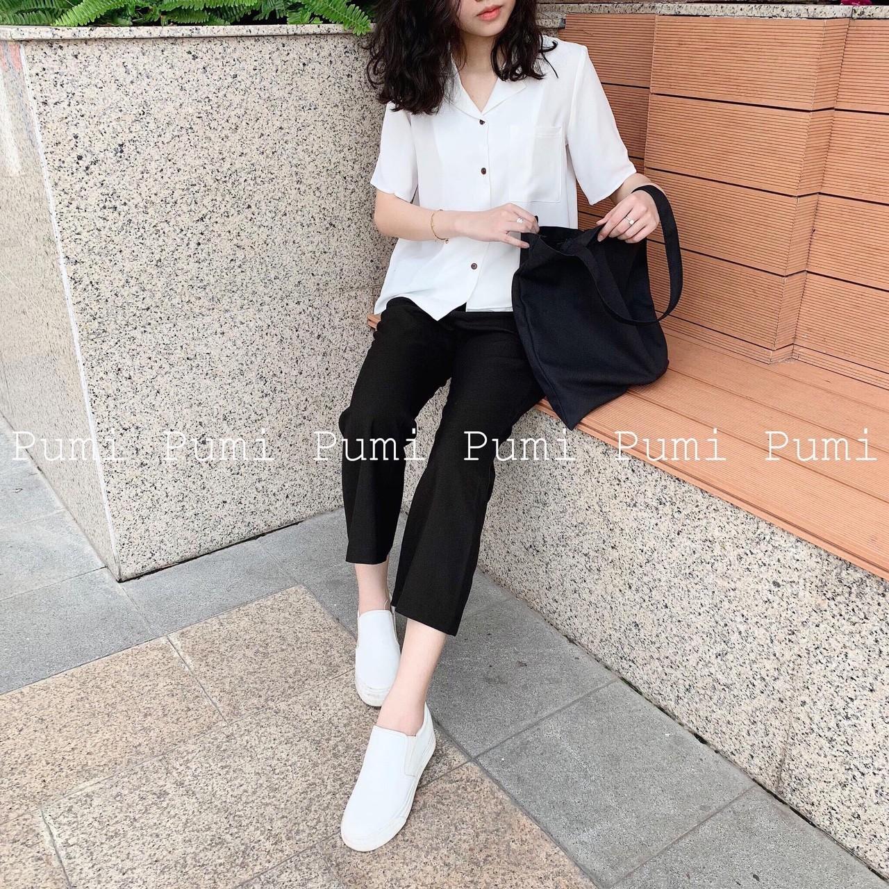 [HCM]Áo sơ mi cổ vet tay ngắn