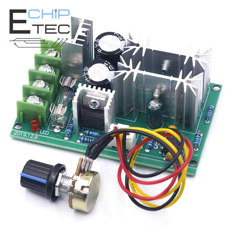 DC 10-60V Motor Speed Control PWM Motor Speed Controller Switch 20A Current Voltage regulator High Power Drive Module
