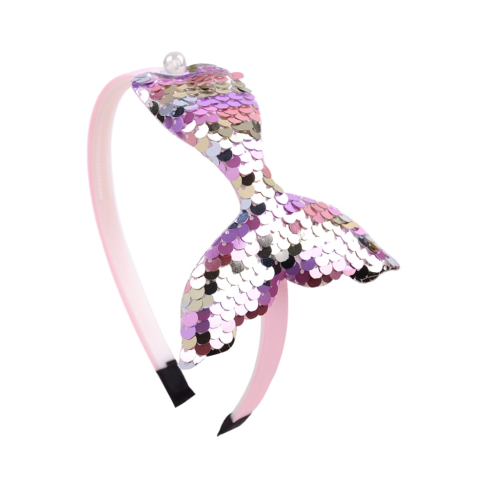 Hair hoop-hair hoop, mermaid tail sequin headband-unicorn