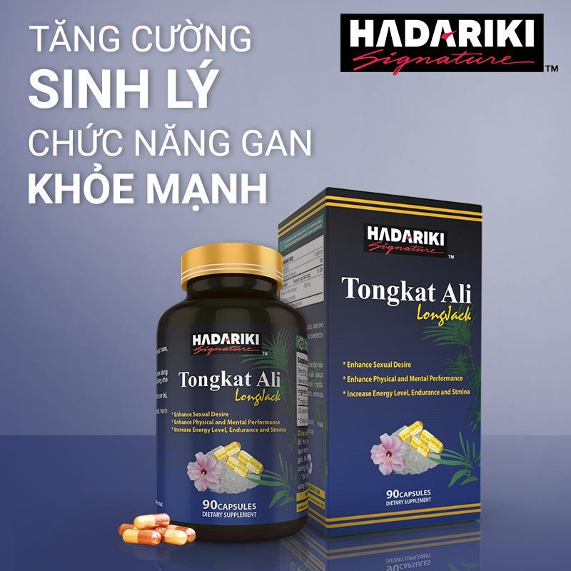 Thực Phẩm Chức Năng Bổ Thận Tráng Dương Hadariki Tongkat Ali (Chai 90 viên) nhập khẩu