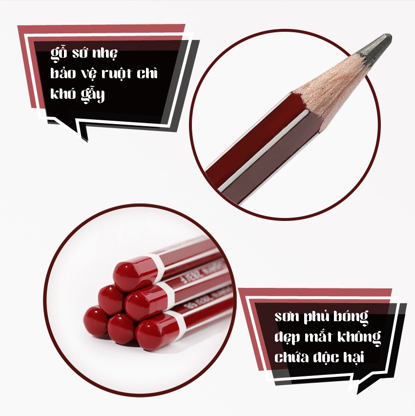 Bút chì gỗ 2B Stabilo Opera PC285-2B