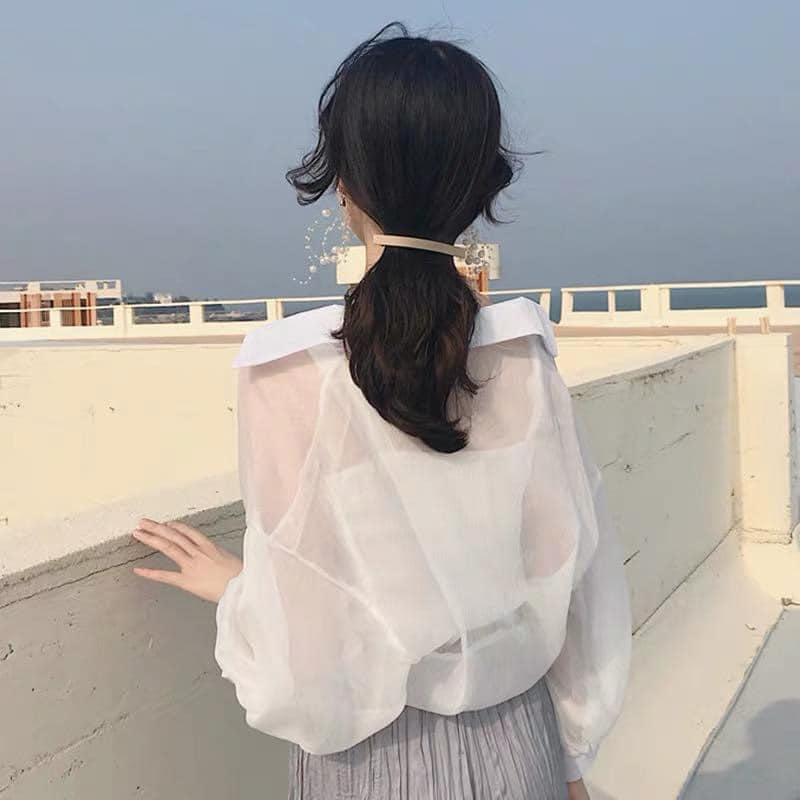 ( ẢNH THẬT) SÉT ÁO SƠ MI LỤA KÈM ÁO 2 DÂY THỜI TRANG HÀN QUỐC, AMELIA