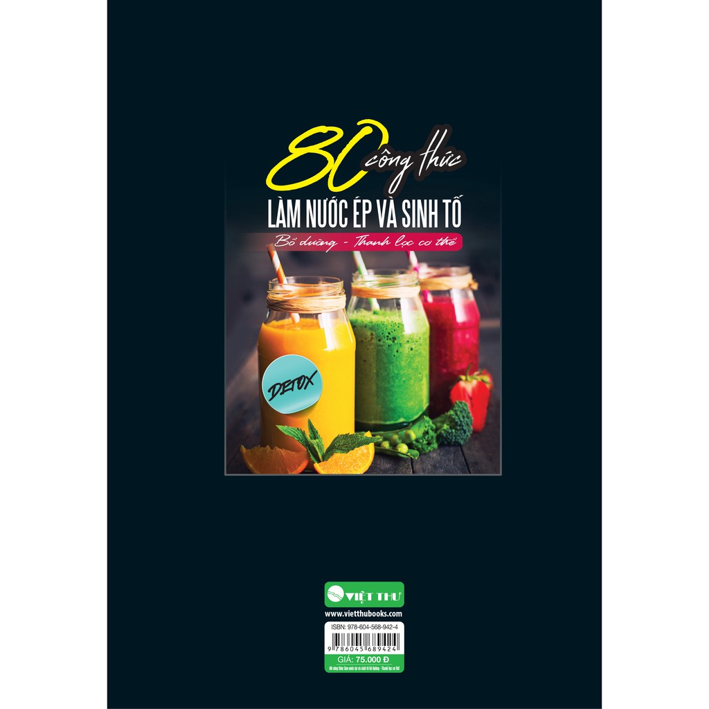 Sách - 80 Công Thức Làm Nước Ép Và Sinh Tố (VT)
