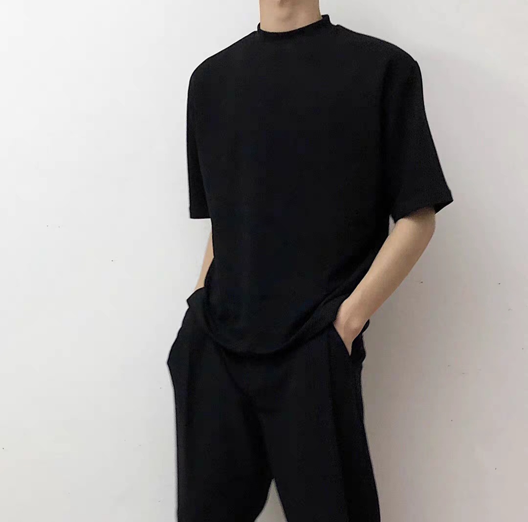 Áo thun unisex cổ ôm (cổ cao 1/3) BaSic CUD |GRU|