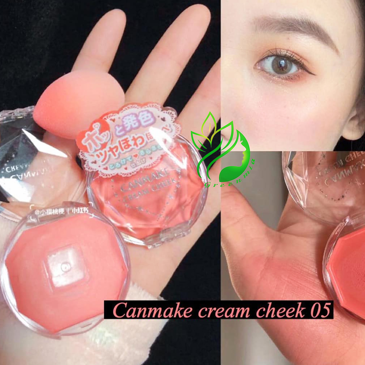 Má Hồng Canmake Tokyo Dạng Kem Cream Cheek Phấn Glow Fleur Cheeks [CHÍNH HÃNG ĐỦ BILL]