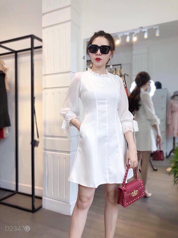 Đầm Nữ Suông Ren Cổ Thời Trang  Mới Pk Đ40