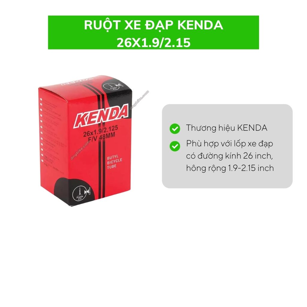 Ruột xe đạp KENDA 26x1.9/2.15