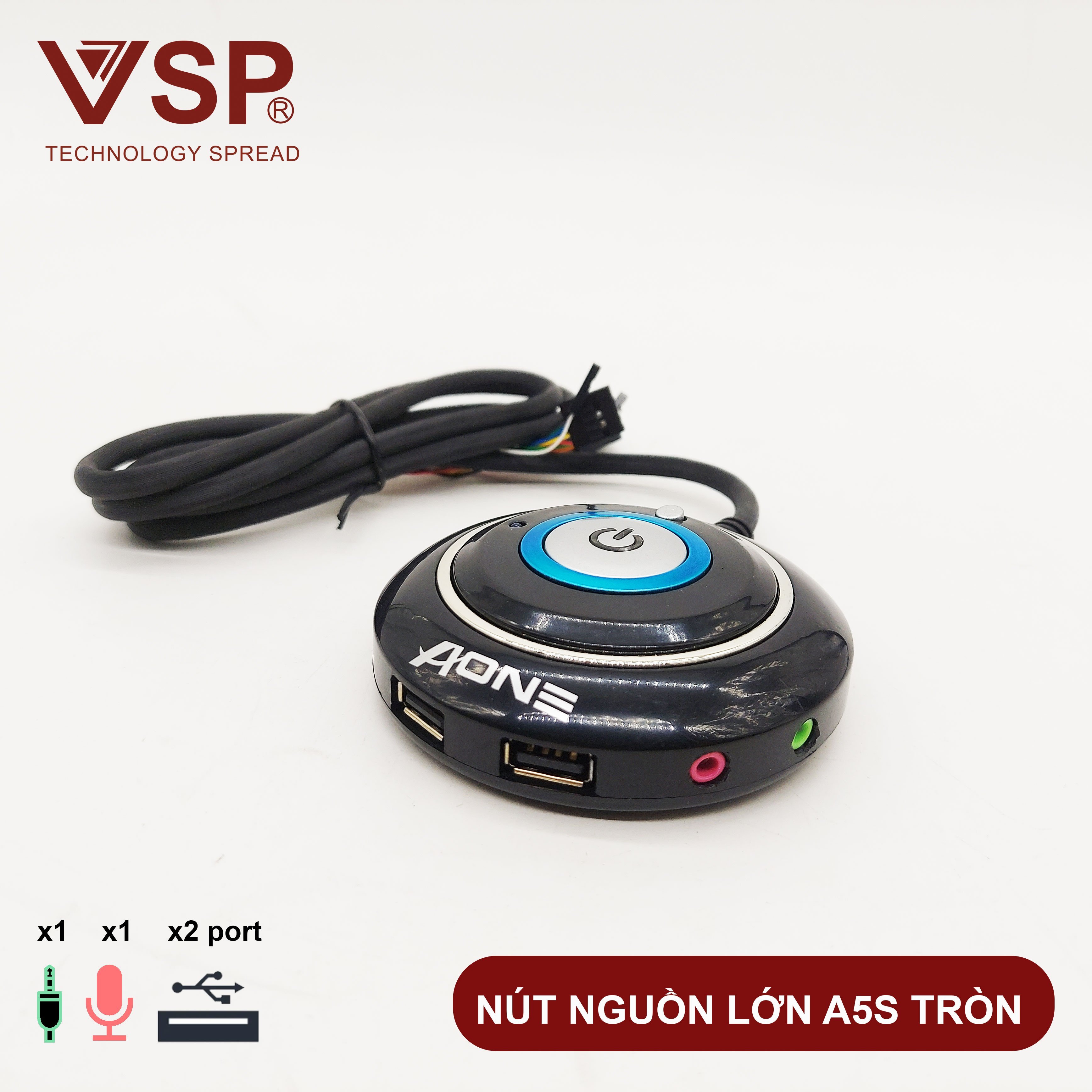 Nút Nguồn Aone Loại dán (Tròn)
