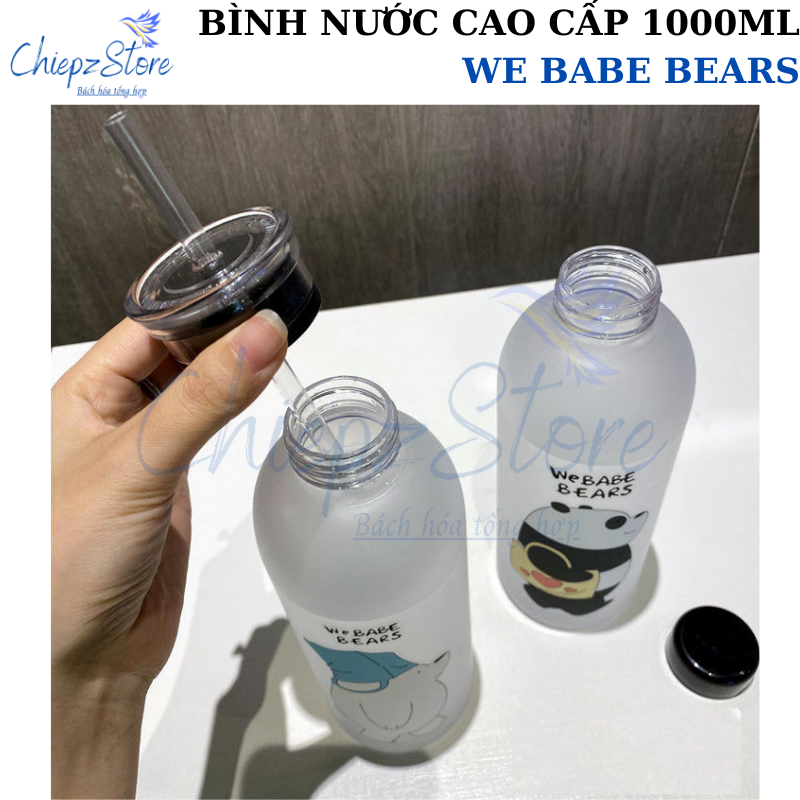 Bình nước We Babe Bears - Bình đựng nước cao cấp 1000ml - BPA free