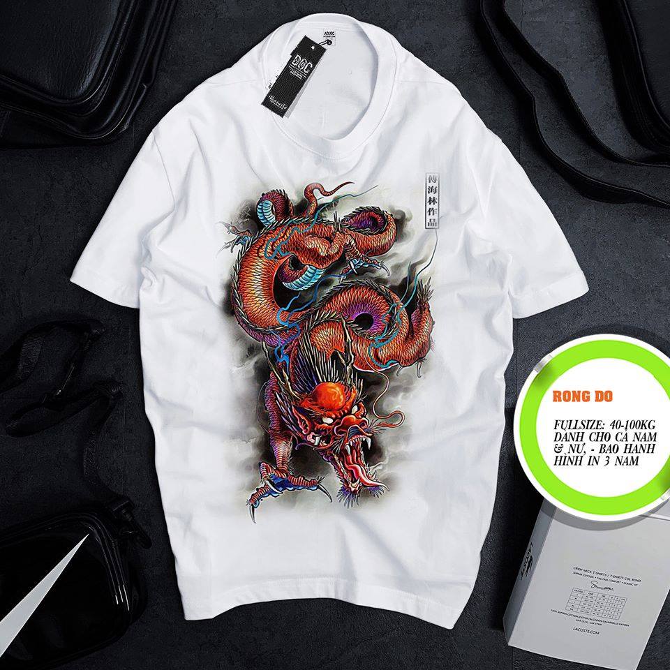 Cheap men women couple super nice dragon printing T-shirt