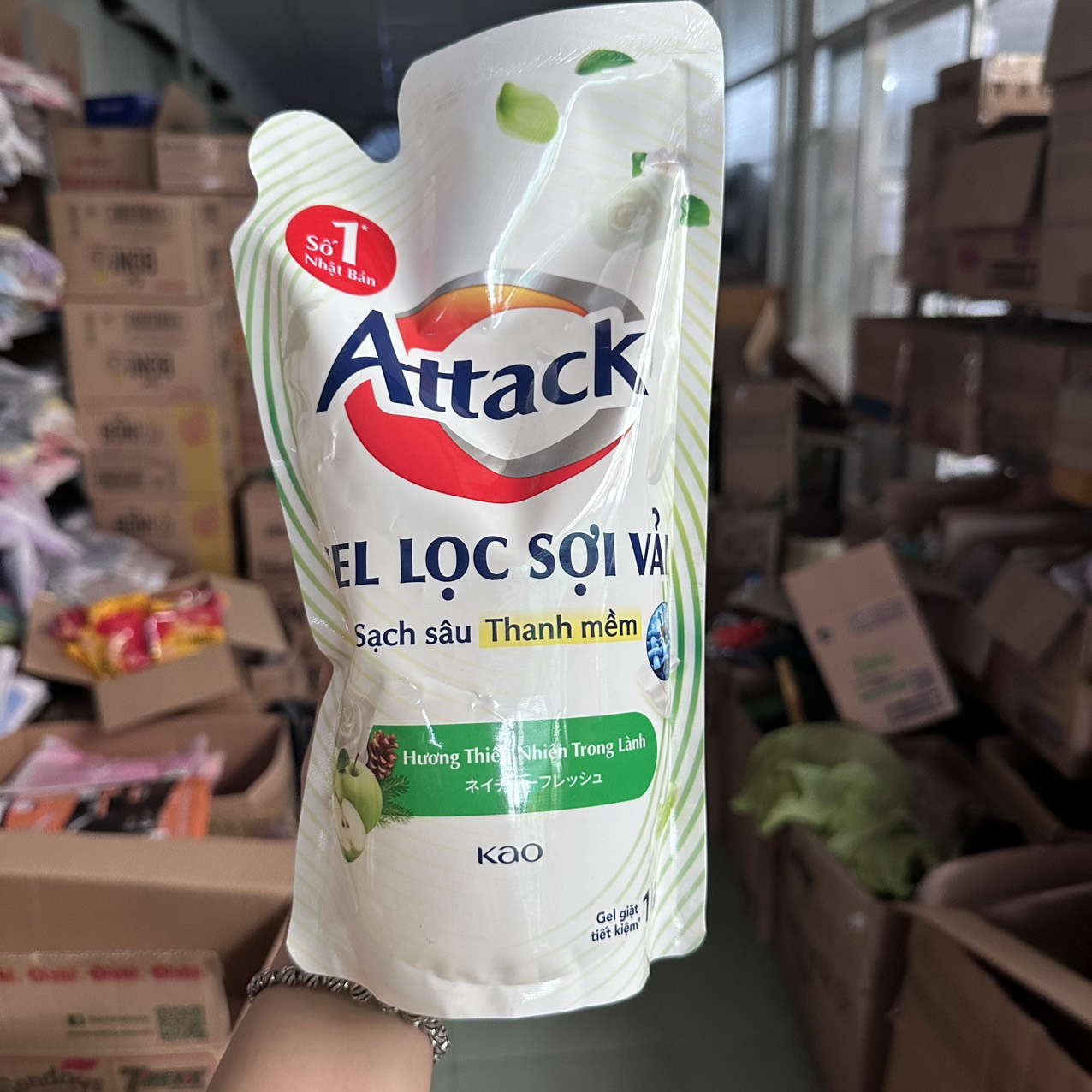 Combo 3 Túi Nước giặt quần áo ATTACK 1,4kg