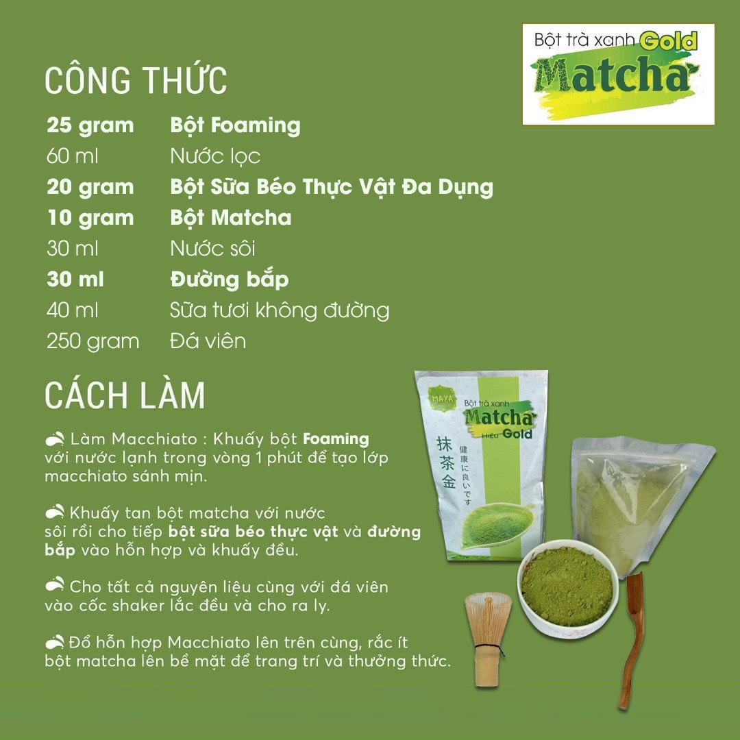 [HCM] 2 túi Bột trà xanh MATCHA - 2 túi x 500g