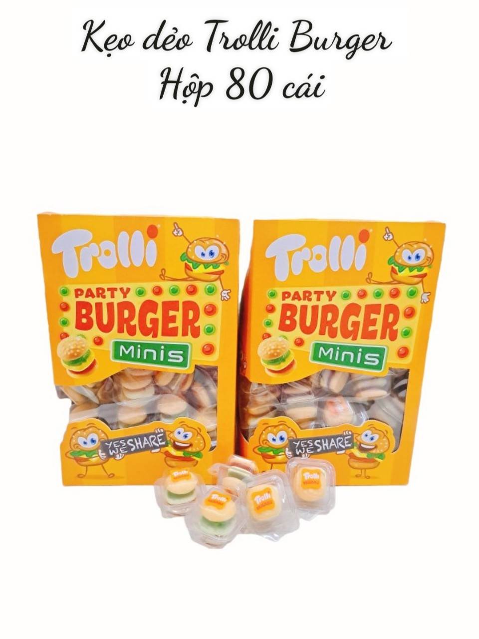 Kẹo dẻo Trolli Party Bugger Minis Đức 10g( cái)
