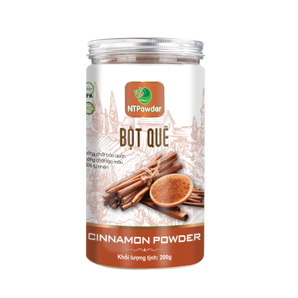 Bột quế sấy lạnh nguyên chất ntpowder 200g / 100g - nhất tín food