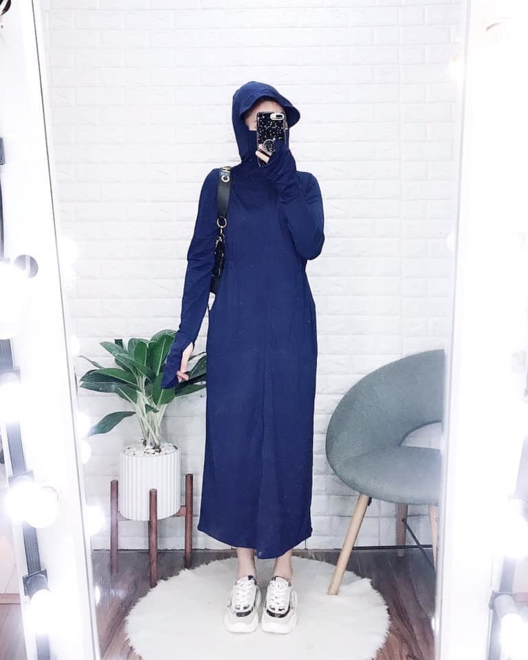 Áo chống nắng nữ toàn thân 2 lớp dáng dài , áo choàng chống nắng váy liền  thân vải thông hơi kim cương cao cấp | Shopee Việt Nam