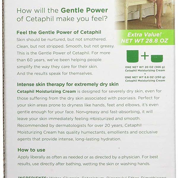 SET KEM DƯỠNG ẨM CETAPHIL MOISTURIZING CREAM (HŨ 566G + HŨ 250G)