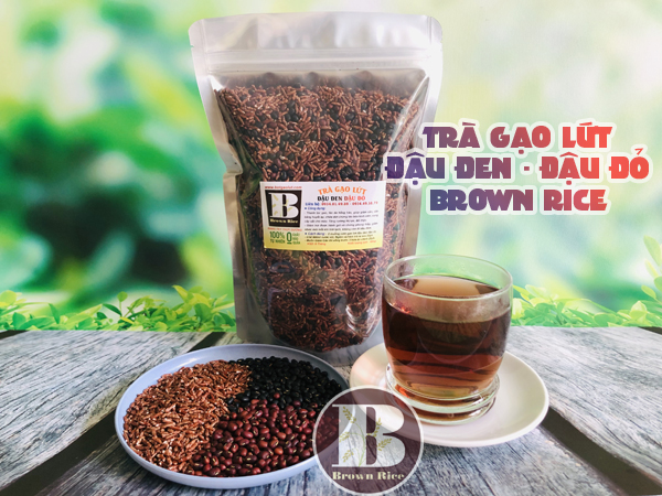 Trà gạo lứt đậu đỏ đậu đen 800gr Brown Rice