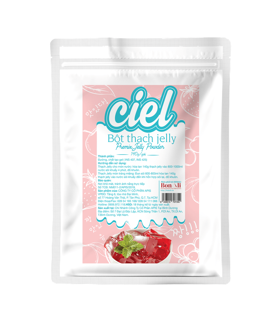 Bột thạch jelly Ciel 140g - bột rau câu, jelly, ciel, bột jelly - Gia store