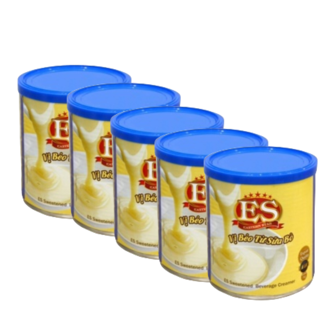 Combo 5 lon Sữa đặc ES 1kg (nắp xanh)