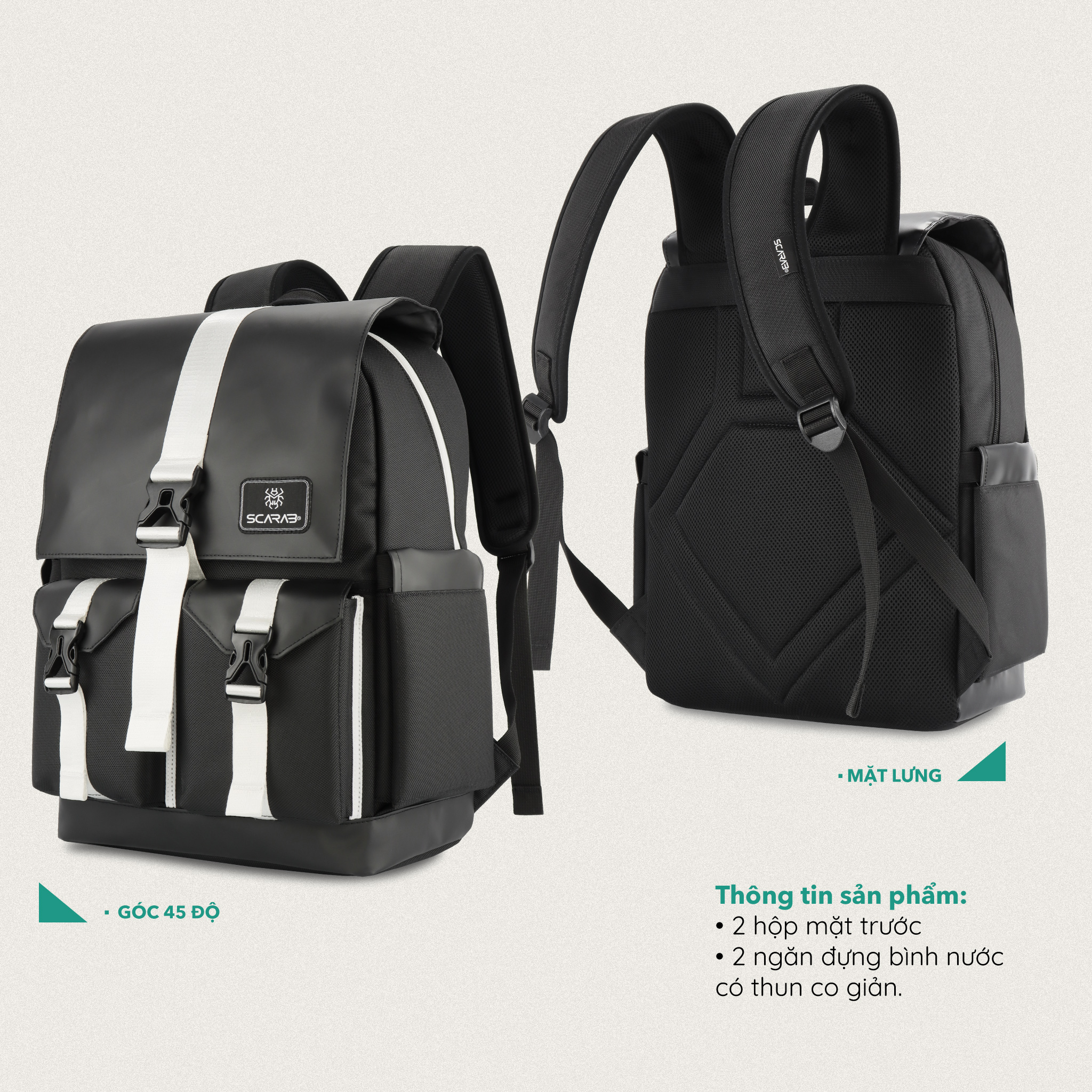 Balo Size Lớn SCARAB - STURDY Backpack Unisex